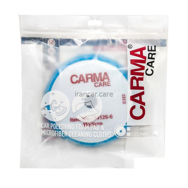 پد پولیش اوربیتال تک مرحله ای 125 میلیمتری کارماکر مدل Carmacare Foam Pad Polishing Orbital Medium