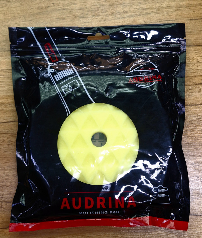 پد پولیش مشبک زرد آدرینا سایز۱۵ AUDRINA 155mm